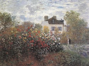 Claude Monet Monets Garten in Argenteuil Wandbild