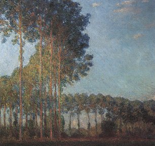 Claude Monet Pappeln an der Epte Blick vom Sumpf Wandbild