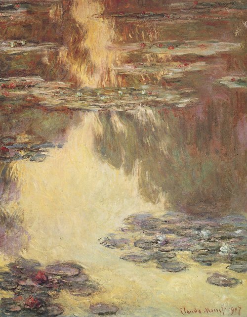 Claude Monet Seerosen Wasserlandschaft 6 Wandbild