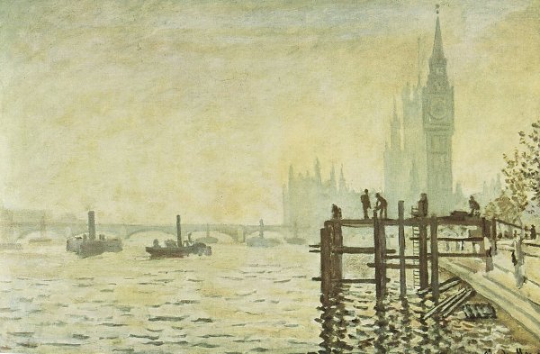 Claude Monet Westminsterbruecke in London Wandbild