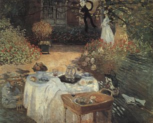 Claude Monet das Mittagsmahl 2 Wandbild