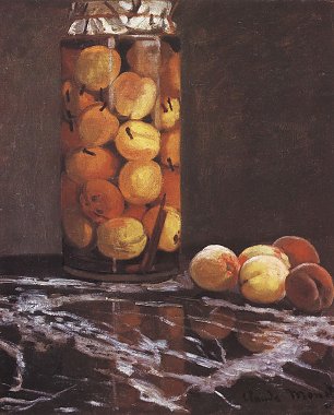 Claude Monet das Pfirsichglas Wandbild