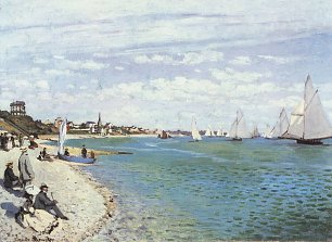 Claude Monet der Strand bei Saine Adresse Wandbild