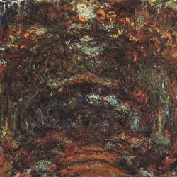 Claude-Monet-der-Weg-mit-den-Rosenboegen-in-Giverny