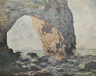 Claude Monet die Felsenklippen von Etretat la Manneporte 2 Wandbild