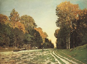 Claude Monet die Strasse von Chailly nach Fontainebleau Wandbild
