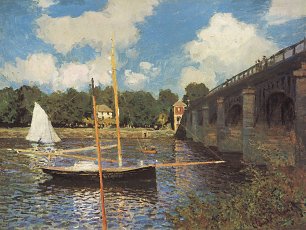 Claude Monet die Strassenbruecke Argenteuil Wandbild
