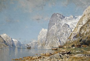 Walter Moras Ein Norwegischer Fjord Wandbild