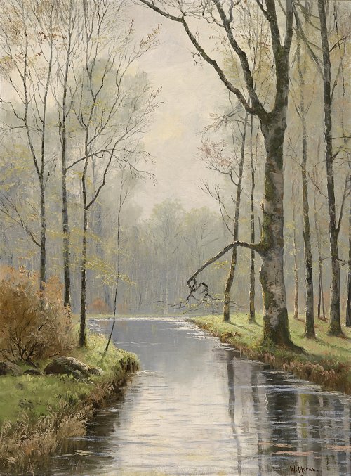 Walter Moras Motiv aus dem Spreewald Wandbild