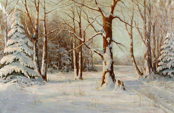 Walter Moras Winter Wandbild