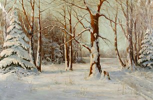 Walter Moras Winter Wandbild