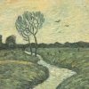 Wilhelm-Morgner-Blaugelbe-Flusslandschaft
