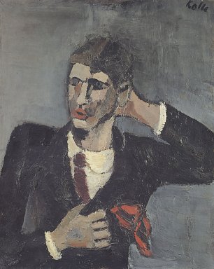 Wilhelm Morgner Selbstbildnis 2 Wandbild