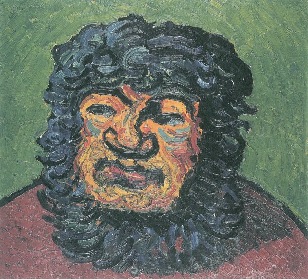 Wilhelm Morgner Selbstbildnis. Wandbild