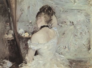 Berthe Morisot Dame bei der Toilette Wandbild