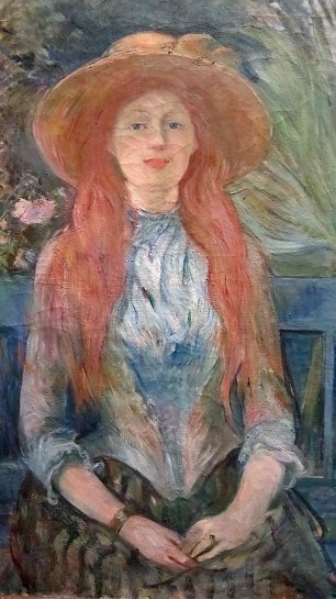 Berthe Morisot Jeune fille dans un parc Wandbild