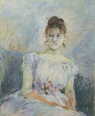 Berthe Morisot Paule gobillard en robe de bal Wandbild