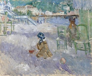 Berthe Morisot Plage de nice Wandbild