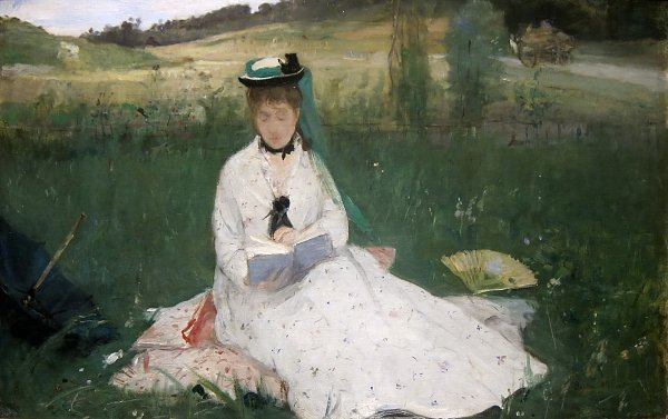 Berthe Morisot Reading Wandbild
