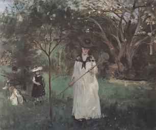Berthe Morisot Schmetterlingsjagd Wandbild