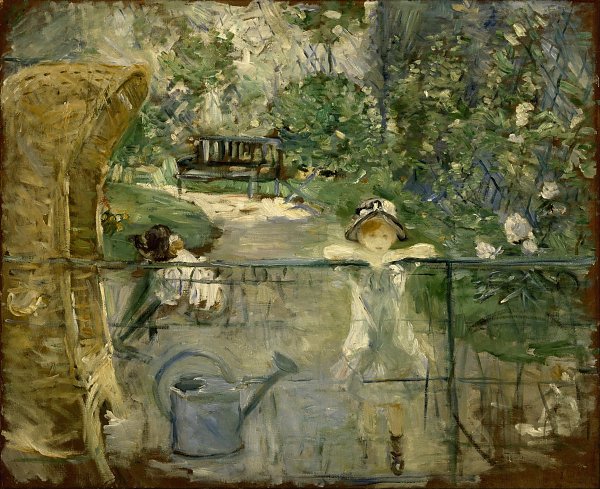 Berthe Morisot The basket chair Wandbild