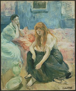 Berthe Morisot Two Girls Wandbild