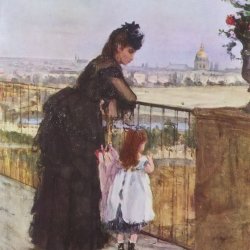 Berthe-Morisot-Woman-and-child-on-the-balcony