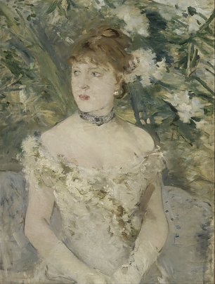 Berthe Morisot Young girl in a ball gown Wandbild