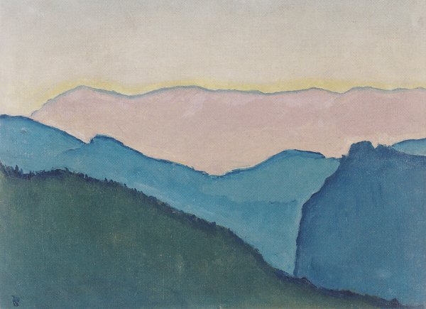 Koloman Moser Bergketten Wandbild