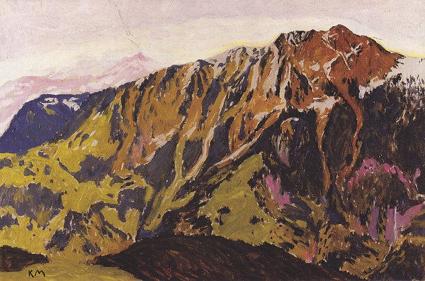 Koloman Moser Die Rax Wandbild