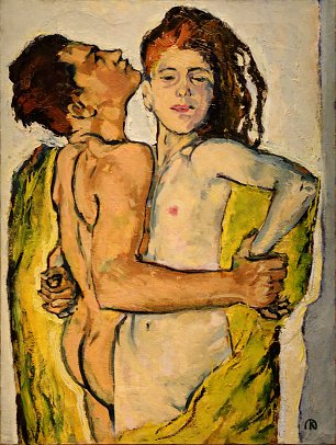 Koloman Moser Lovers Wandbild