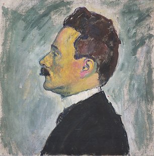 Koloman Moser Rudolf Steindl der Schwager des Kuenstlers Wandbild