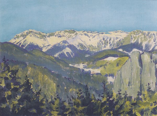 Koloman Moser landscape in semmering Wandbild
