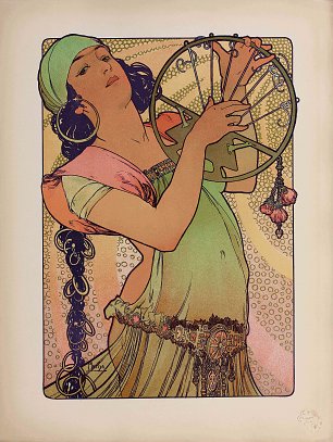 Alfons Mucha Apres salome Wandbild