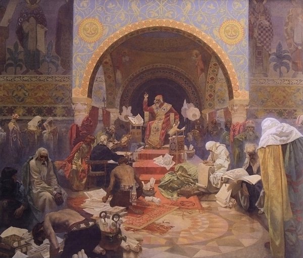 Alfons Mucha Car Simeon Bulharsky Wandbild