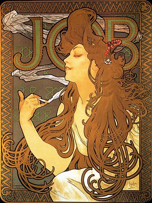 Alfons Mucha Job Wandbild