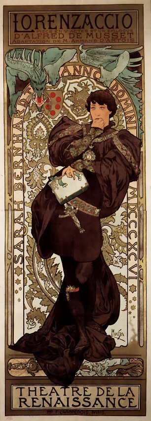 Alfons Mucha Lorenzaccio Wandbild