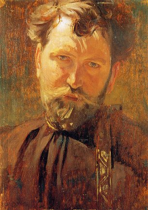 Alfons Mucha Self Portrait Wandbild