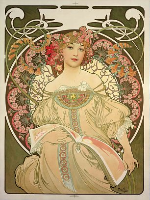 Alfons Mucha Sneni Wandbild