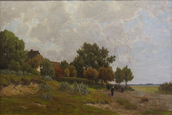 Paul Mueller Kaempff Frauen bei der Ernte Wandbild