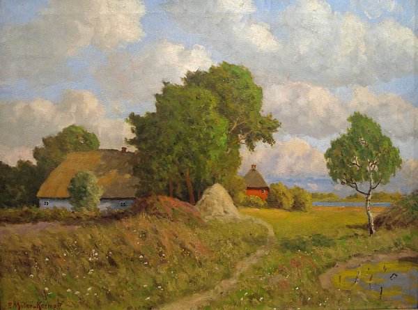Paul Mueller Kaempff Sommertag in Ahrenshop Wandbild