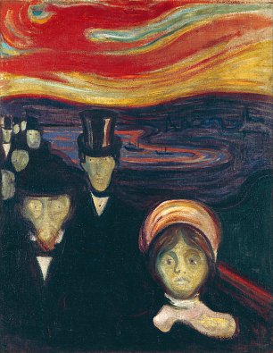 Edvard Munch Anxiety Wandbild