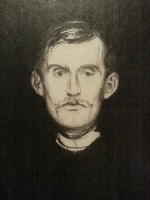 Edvard Munch Autoritratto Wandbild