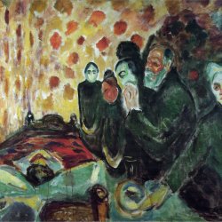 Edvard-Munch-By-the-Deathbed