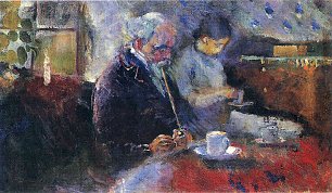 Edvard Munch Couple at the cafe Wandbild