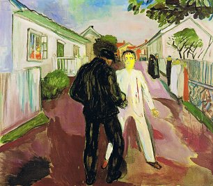 Edvard Munch Der Kampf Wandbild