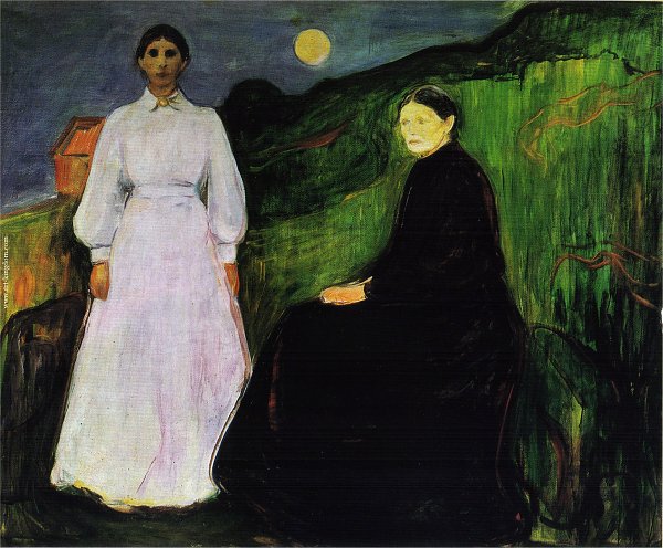 Edvard Munch Mother and Daughter Wandbild