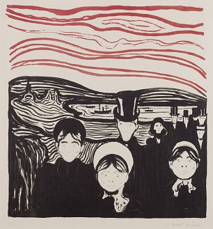 Edvard Munch Terrifying and Beautiful Wandbild