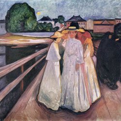 Edvard-Munch-The-Ladies-on-the-Bridge 