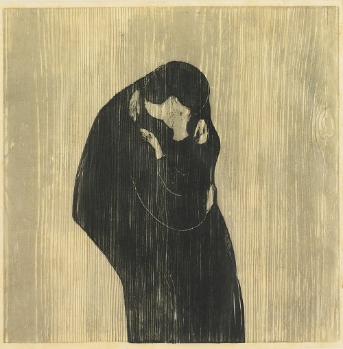 Edvard Munch The kiss IV Wandbild